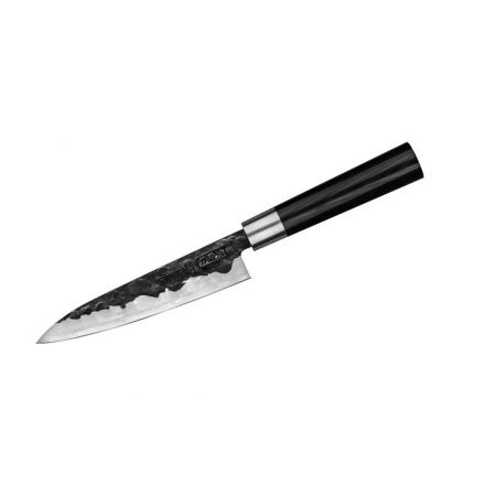 Samura Набор 3 в 1 Blacksmith SBL-0023C/Y (нож универсальный 162 мм, сталь, AUS-8 микарта (черный), гвоздичное масло, салфетка)